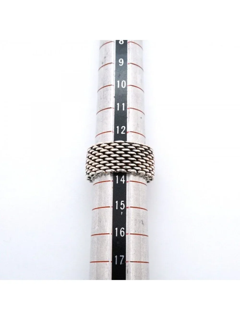 Tiffany & Co Ring Somerset Mesh 925 Sterling Silver